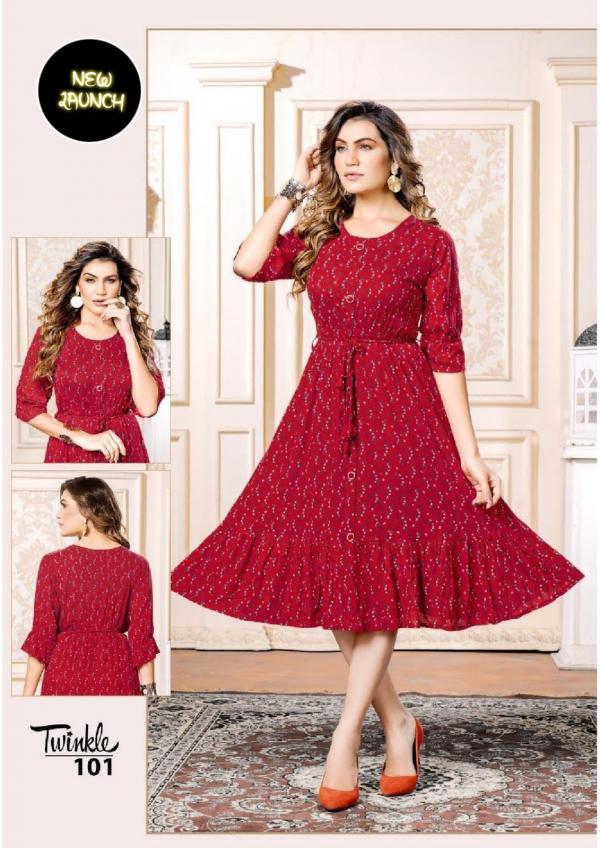 Twinkle Rayon Print Designer Exclusive Kurti Collection